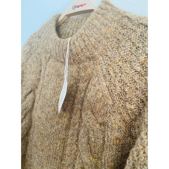 NWT a new day brown mock turtle neck chunky knit sweater - Picture 5 of 7